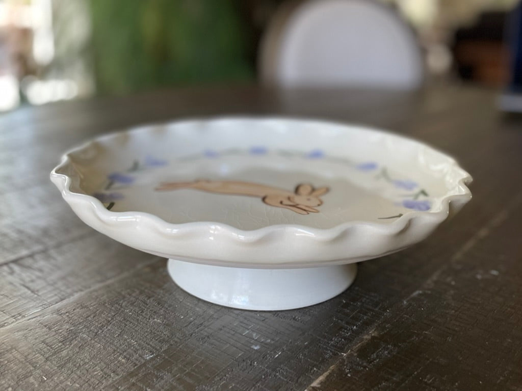 Jumping Bunny Dessert Plate