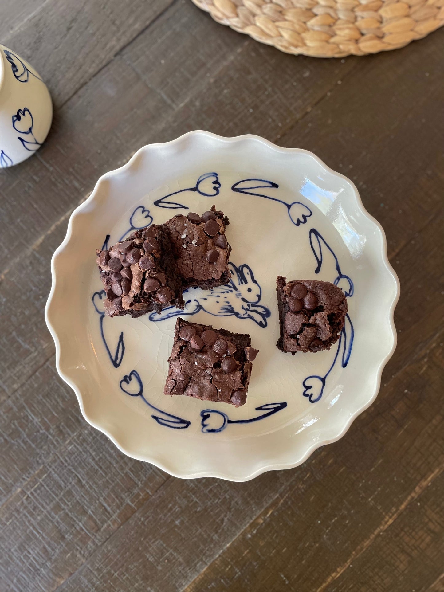 Doodle Bunny Dessert Plate