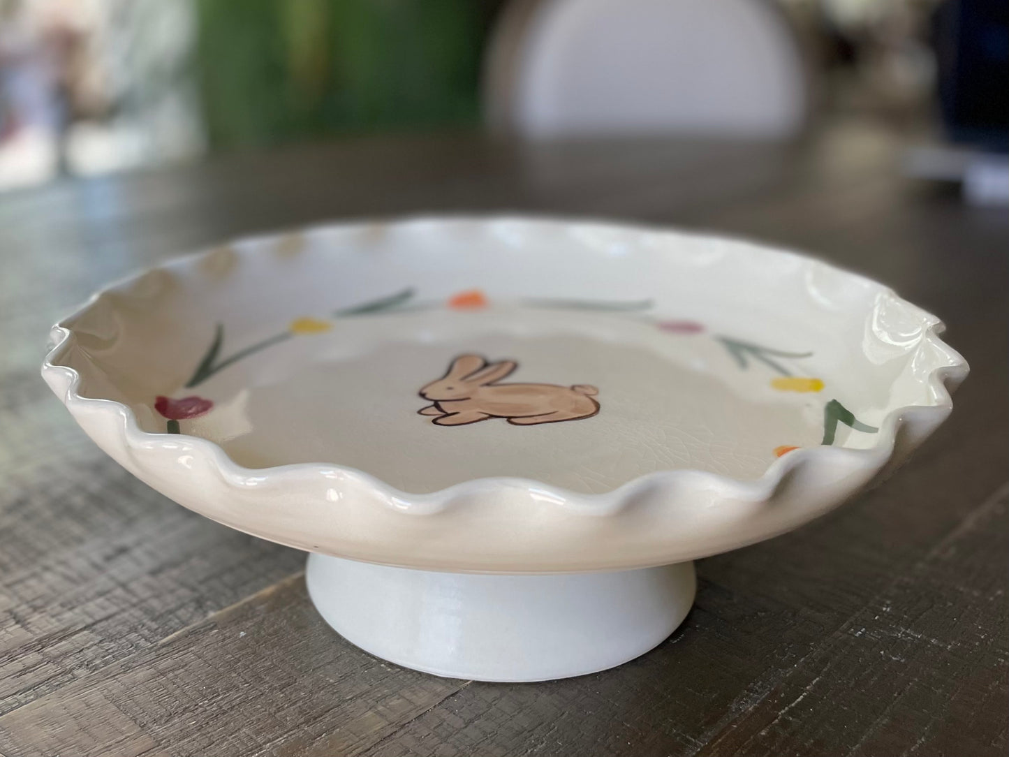 Tulip Bunny Dessert Plate