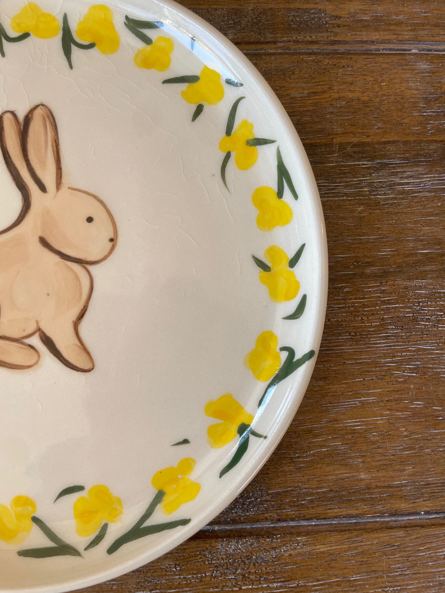 Yellow Bunny Plate