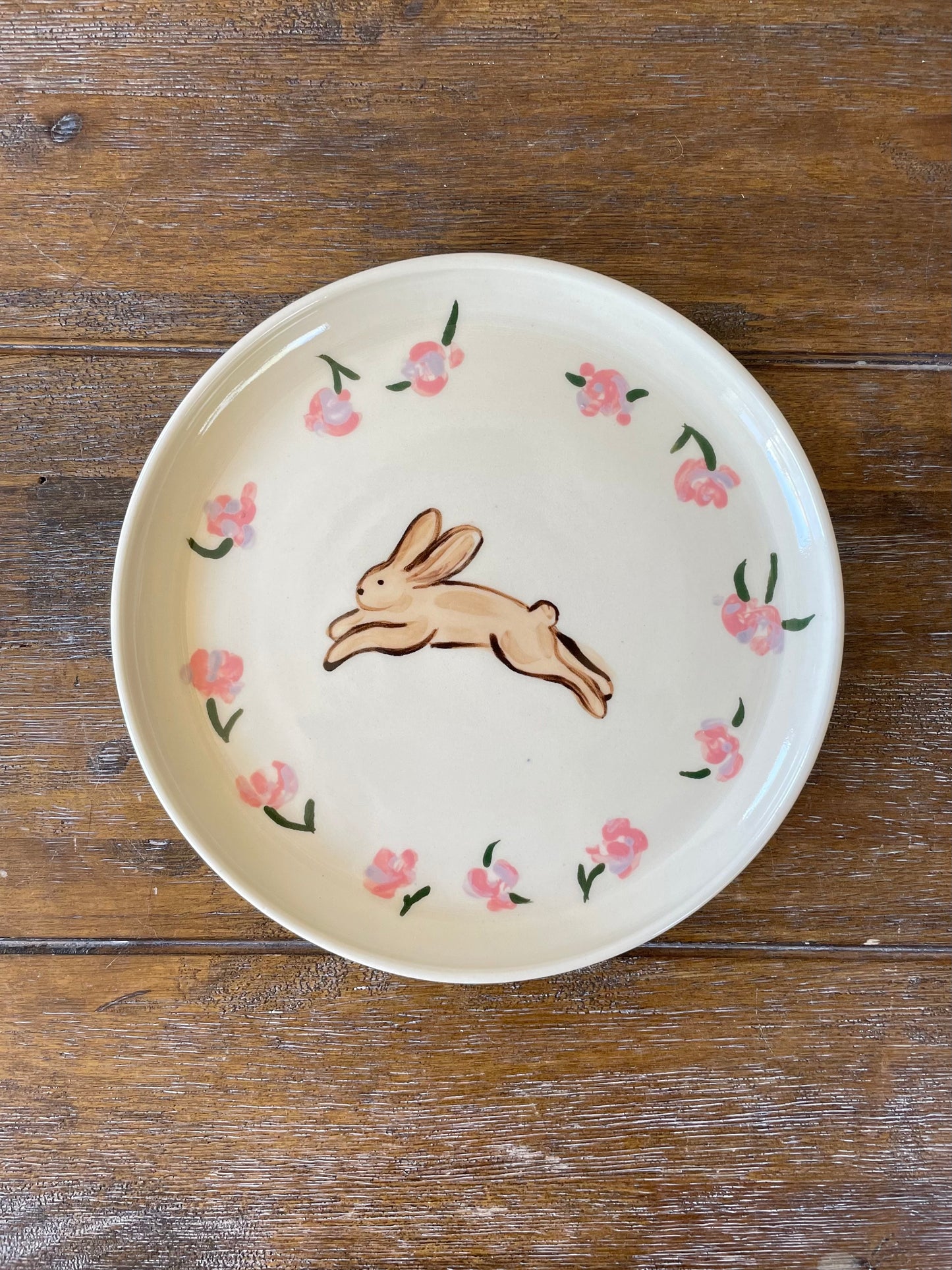 Pink Bunny Plate