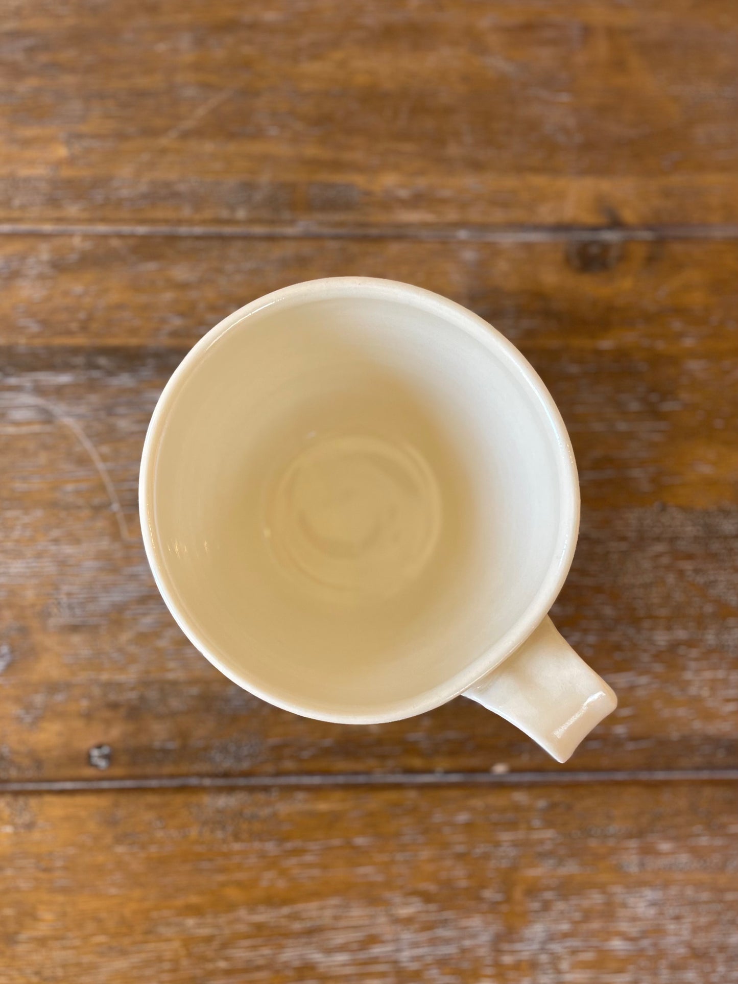 Black Flower Latte Mug