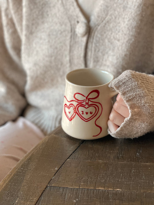 I<3U Locket Mug