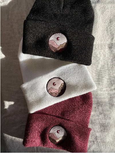 Knit Cuff Toque with Mountain Logo