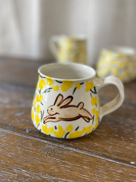 Jumping Bunny Mug