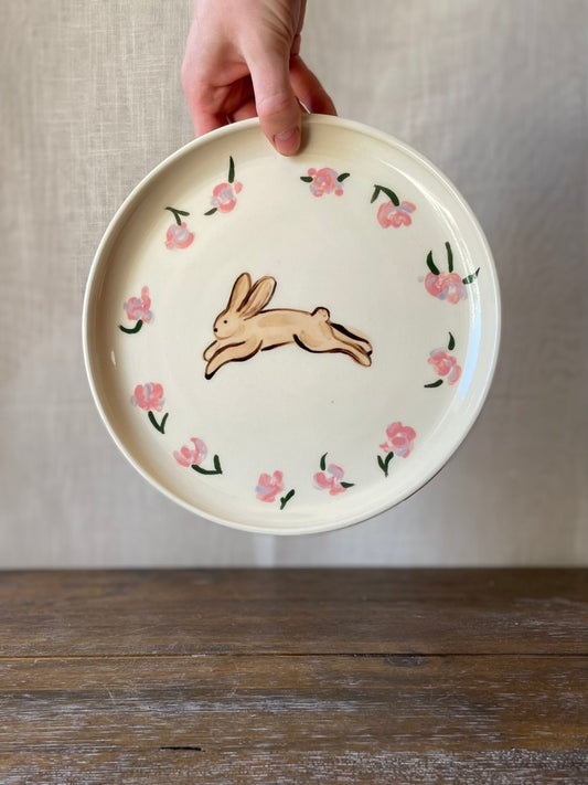 Pink Bunny Plate