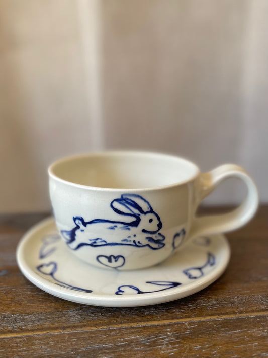 Doodle Bunny Latte Set