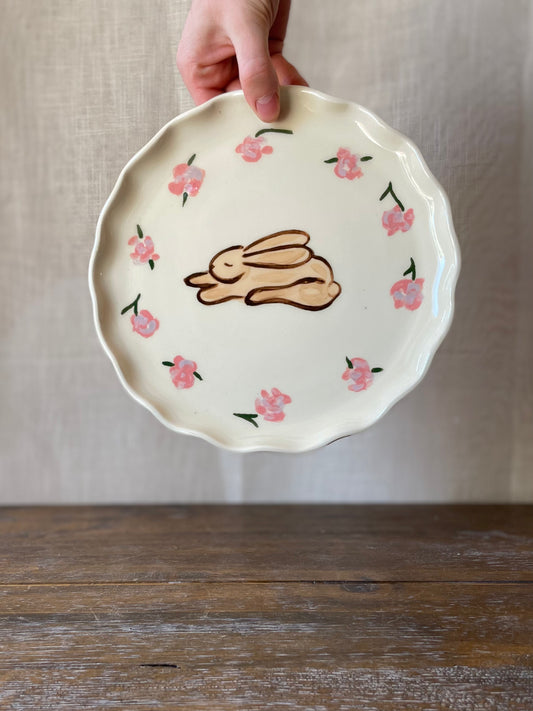 Sleepy Bunny Plate