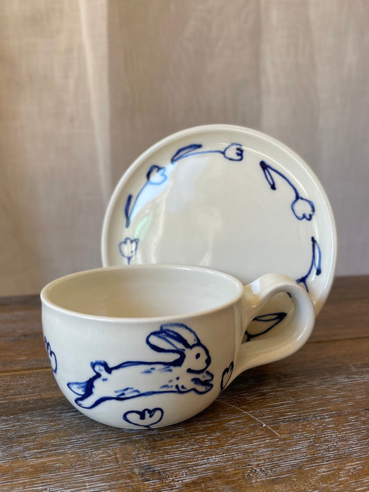Doodle Bunny Latte Set