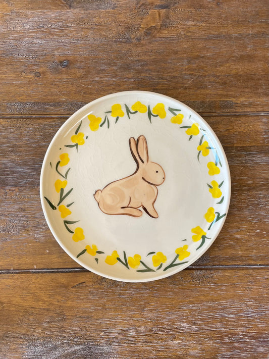 Yellow Bunny Plate