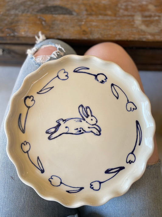 Doodle Bunny Plate