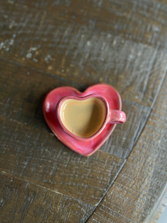 Heart Espresso Set