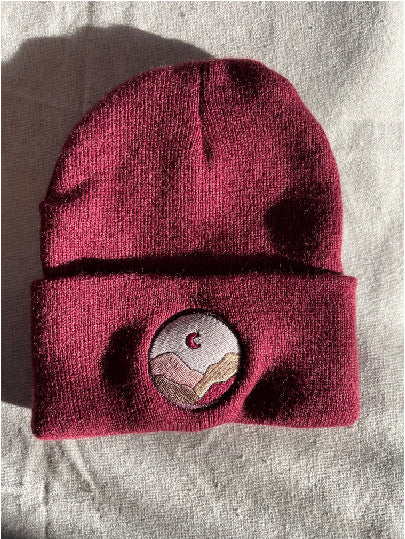 Knit Cuff Toque with Mountain Logo